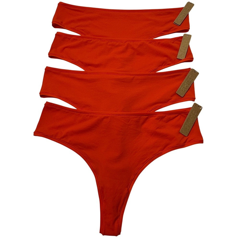 SKIMS Fits Everybody Thong‎ Lot of 4 Fire 4X